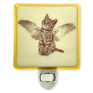 Cat Angel Night Light Pet Memorial, Sympathy Gift