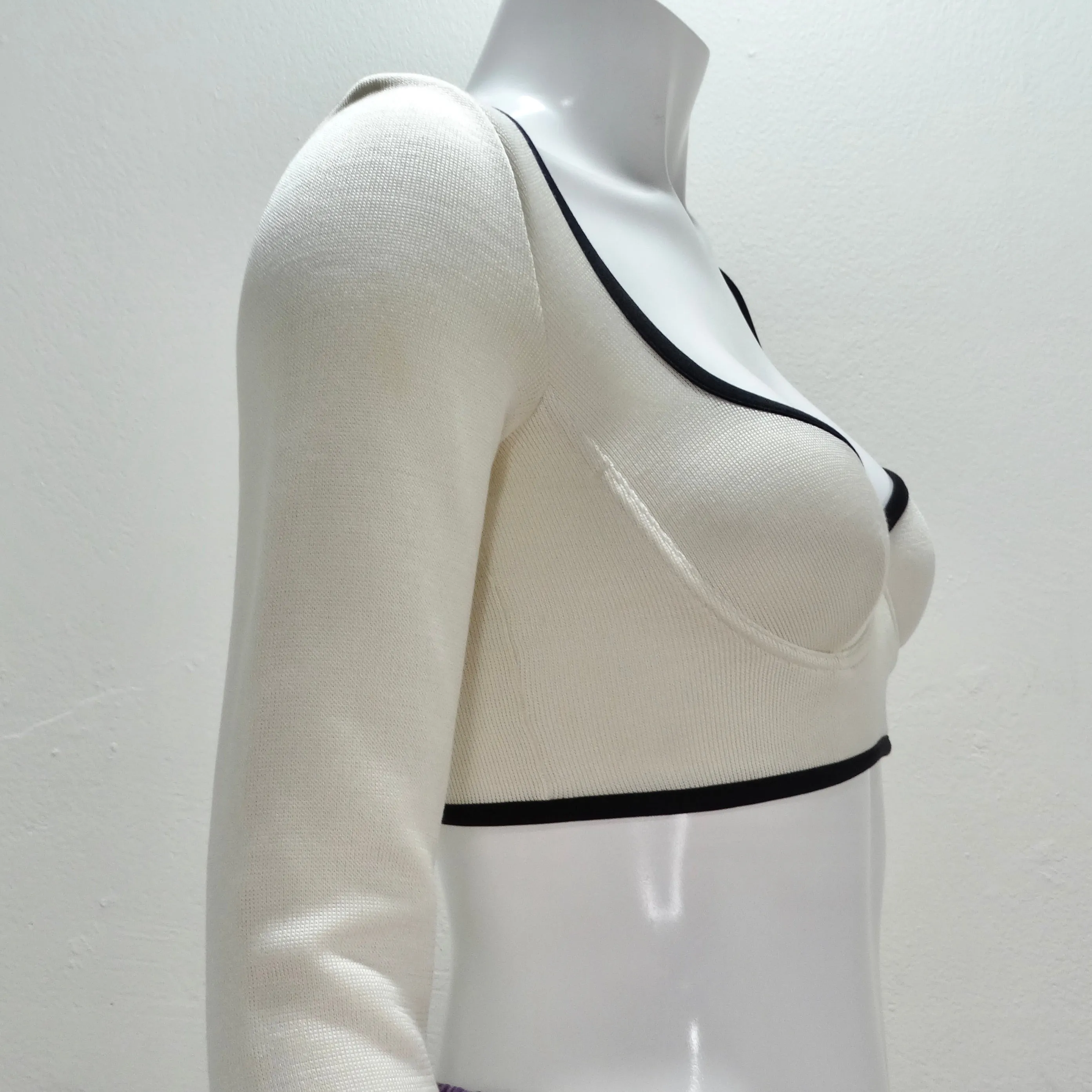 Chanel SS21 Silk Bustier Crop Top