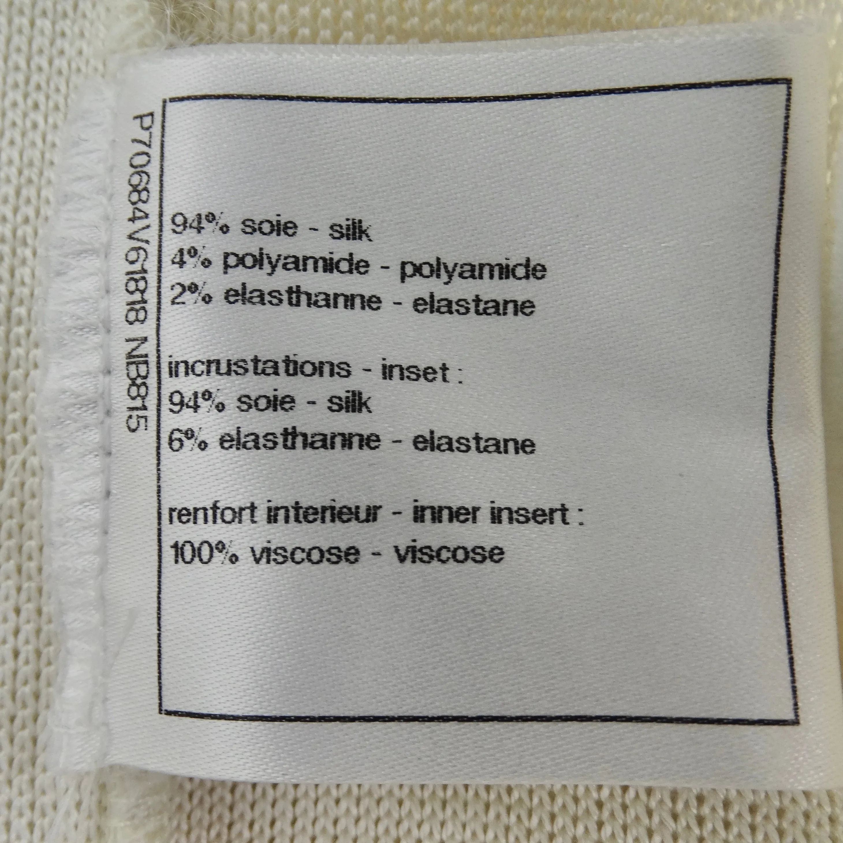 Chanel SS21 Silk Bustier Crop Top