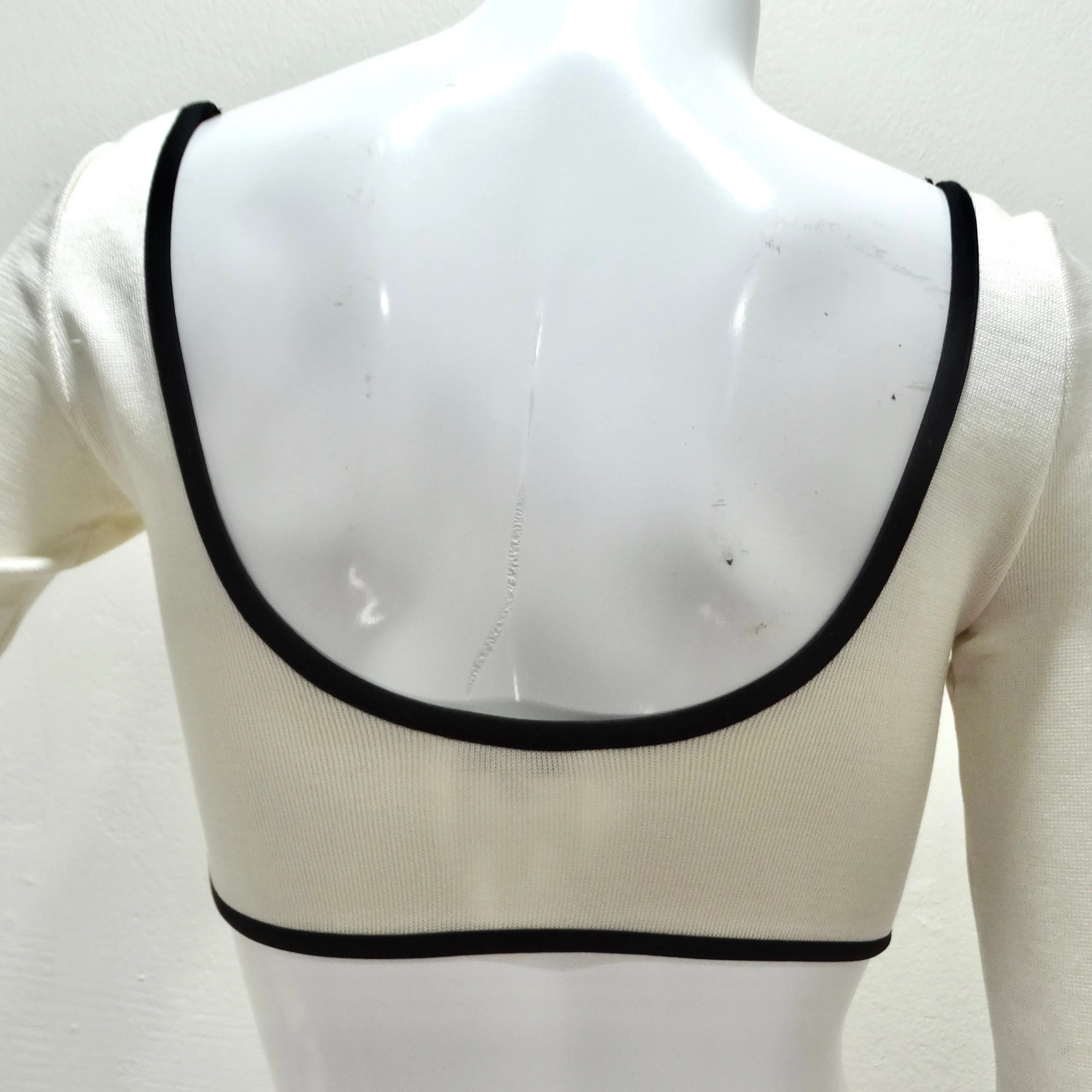 Chanel SS21 Silk Bustier Crop Top