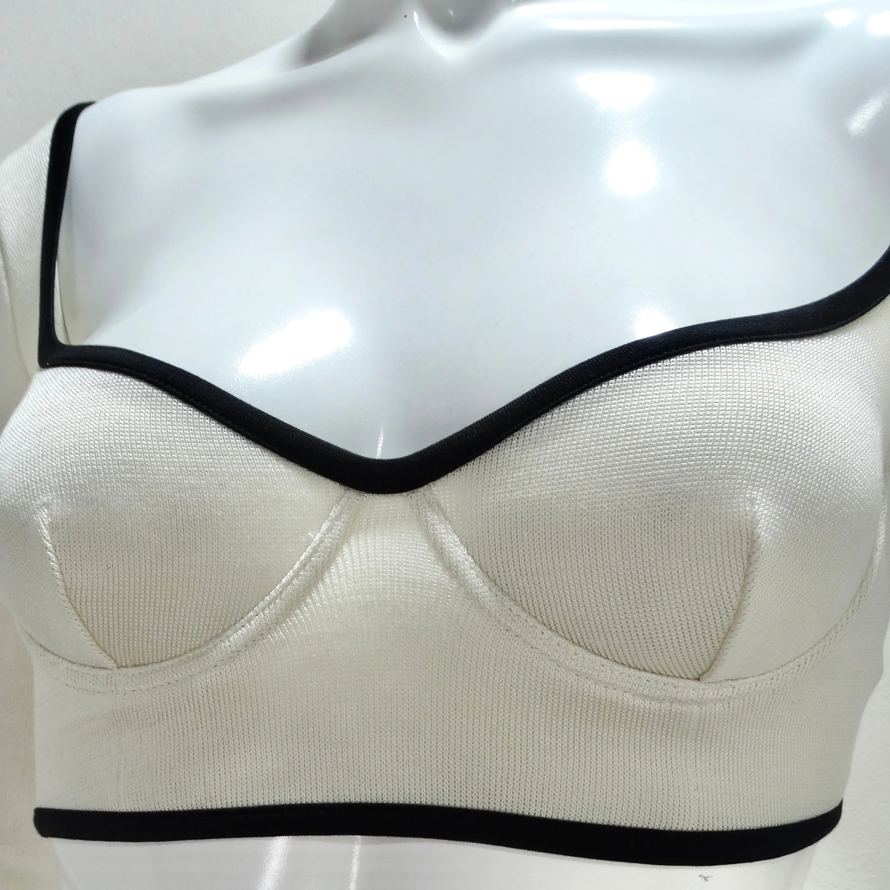 Chanel SS21 Silk Bustier Crop Top