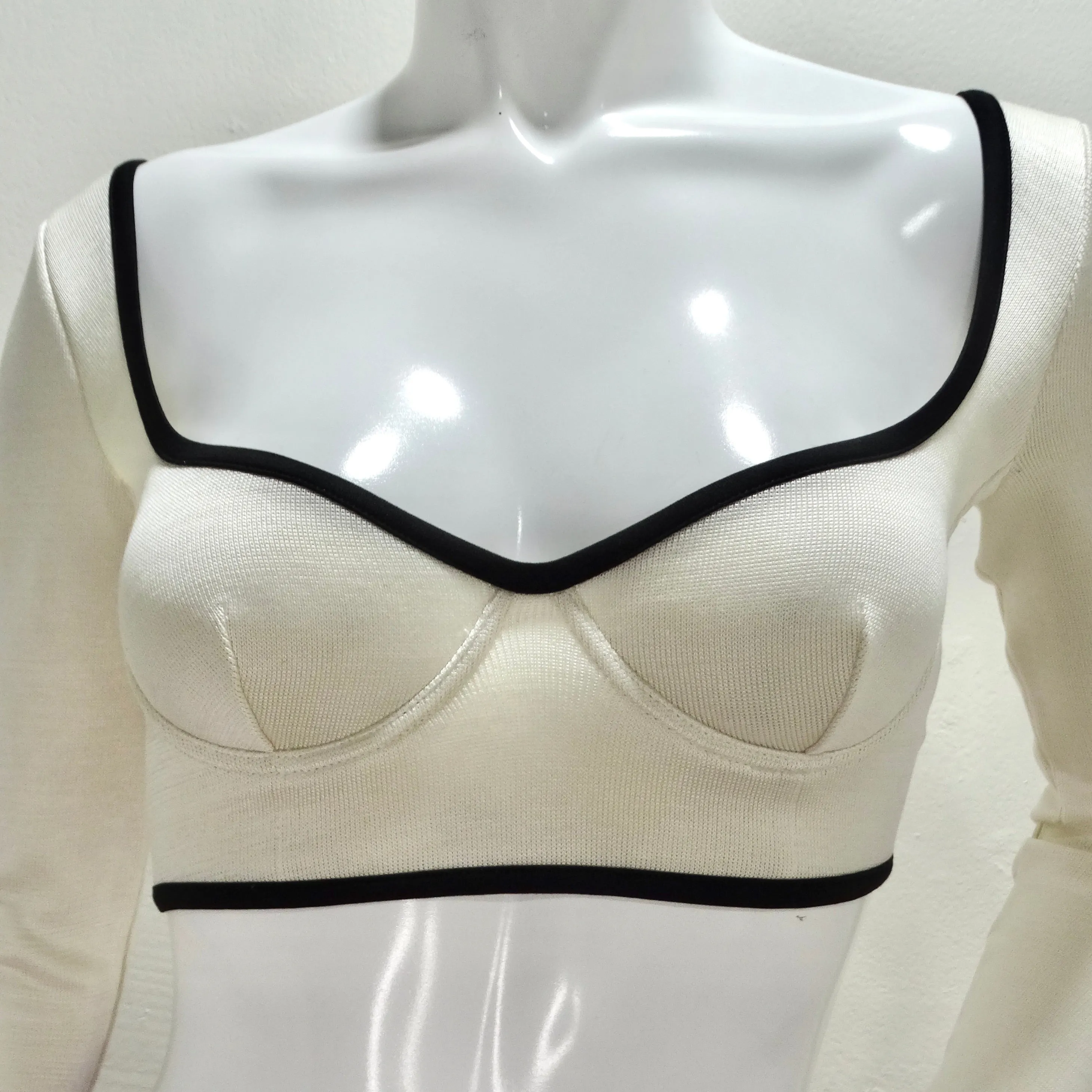 Chanel SS21 Silk Bustier Crop Top