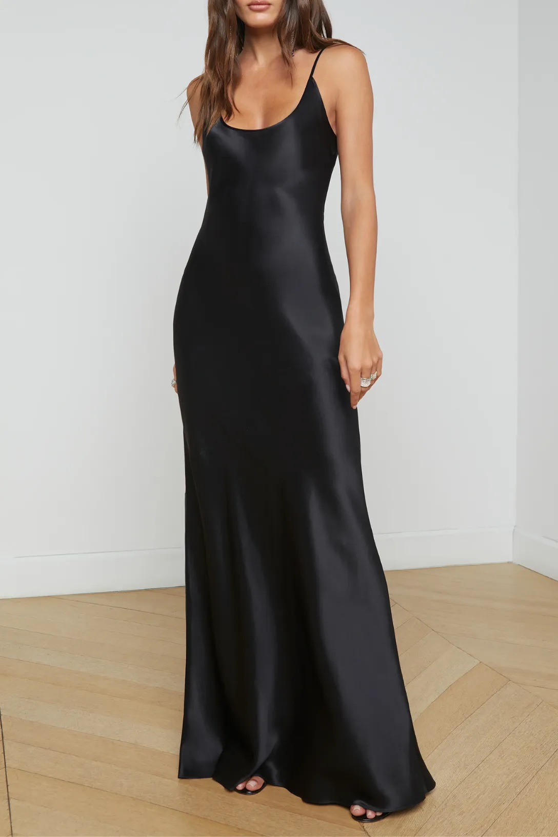 Charmaine Silk Gown | Black