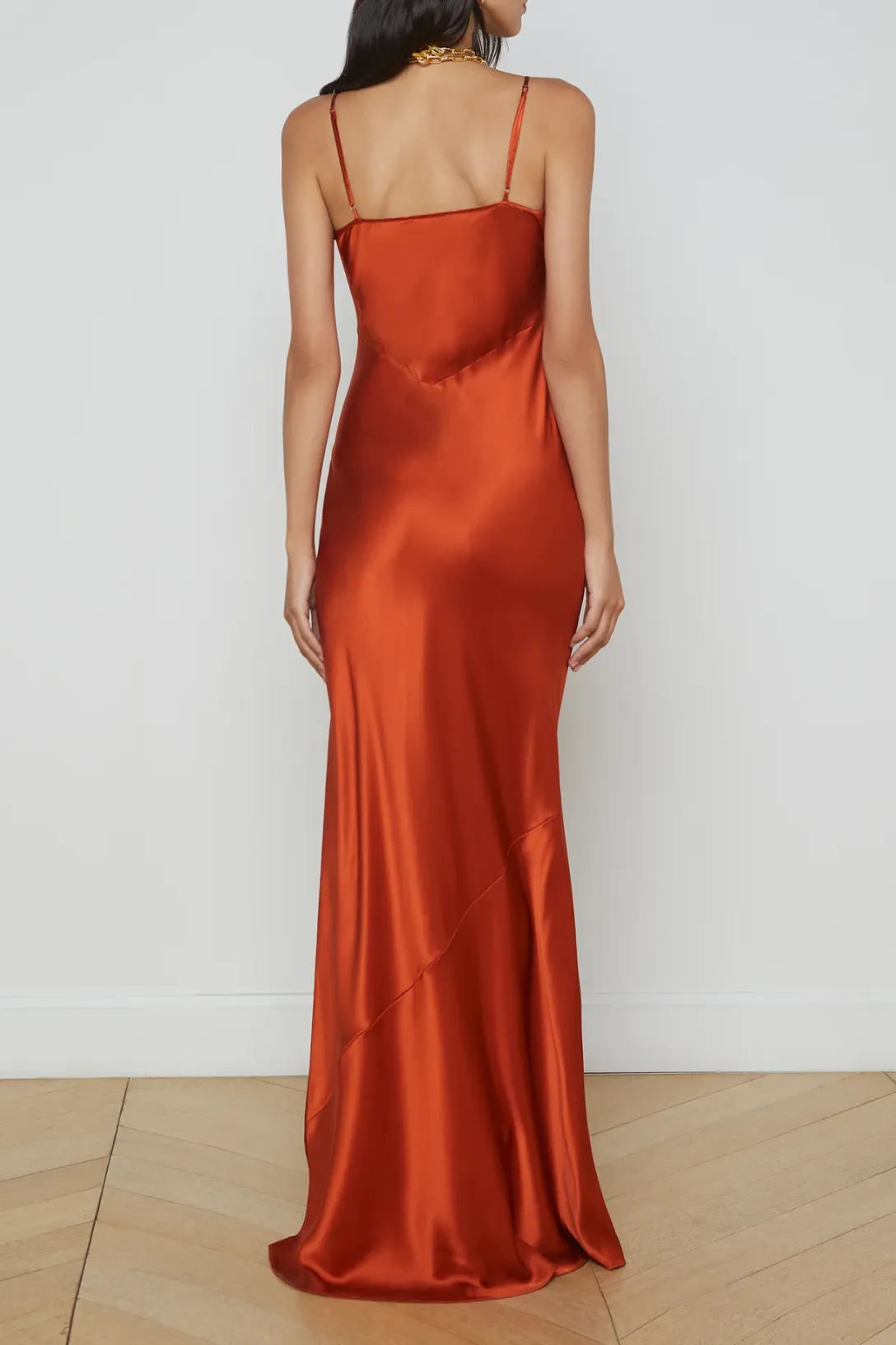Charmaine Silk Gown | Clay