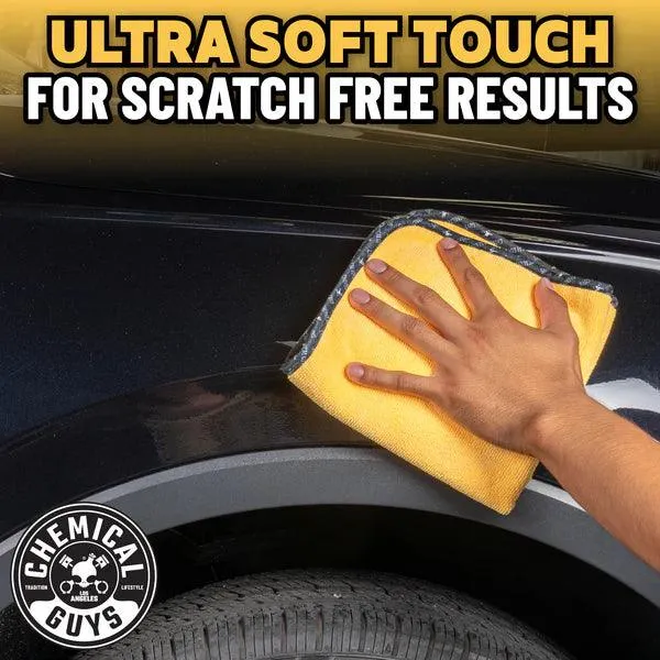 Chemical Guys Professional Grade  Microfiber Towel, Yellow, 40x40cm, Pack of 3