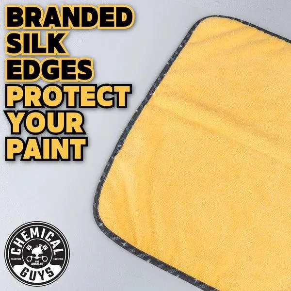 Chemical Guys Professional Grade  Microfiber Towel, Yellow, 40x40cm, Pack of 3