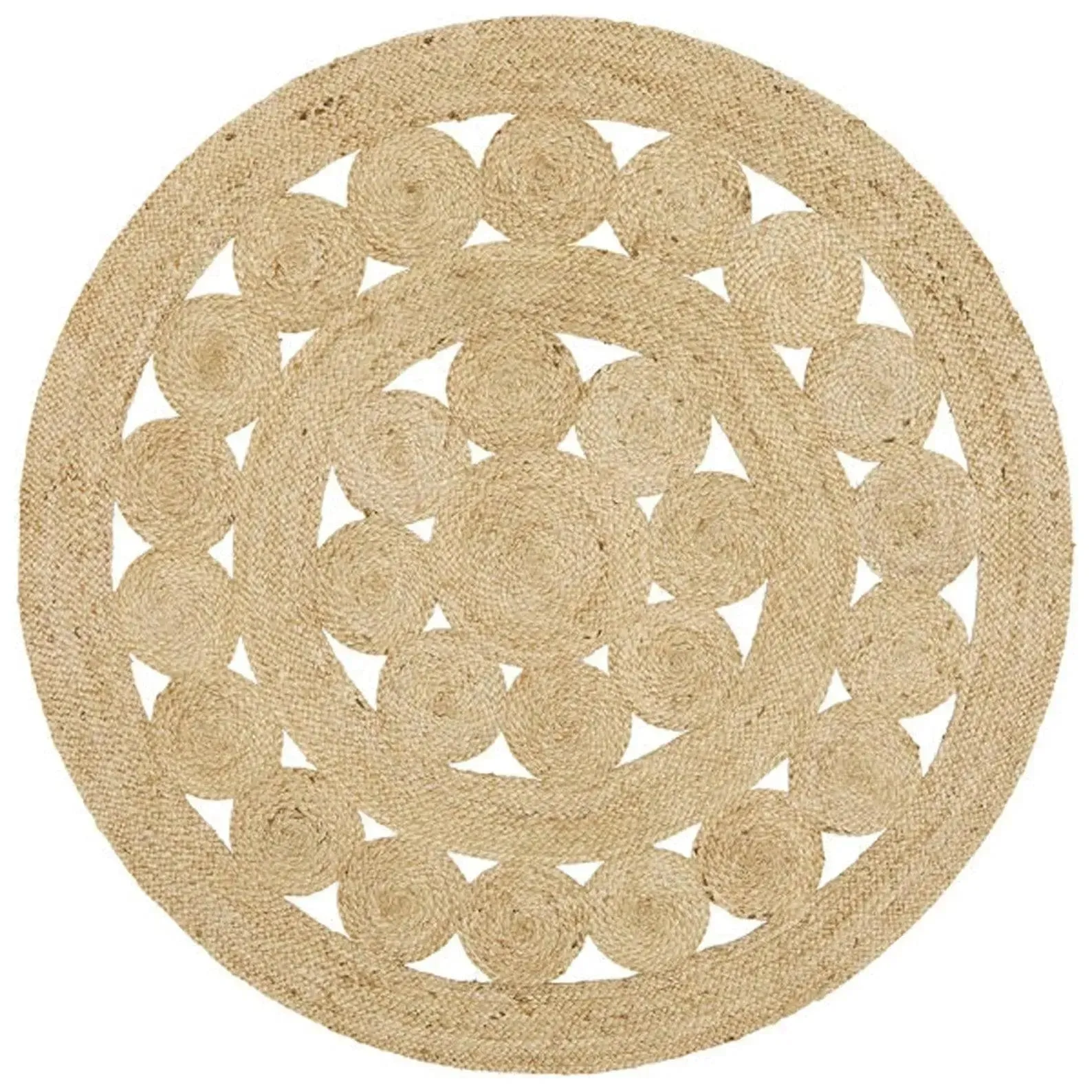 Circles of Life Jute Rug 8' x 8'