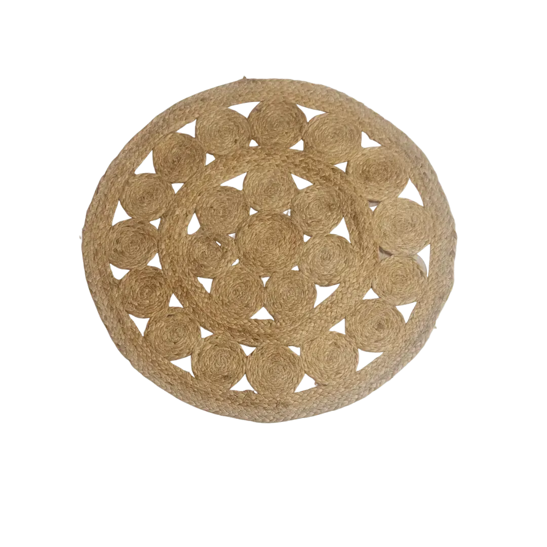Circles of Life Jute Rug 8' x 8'