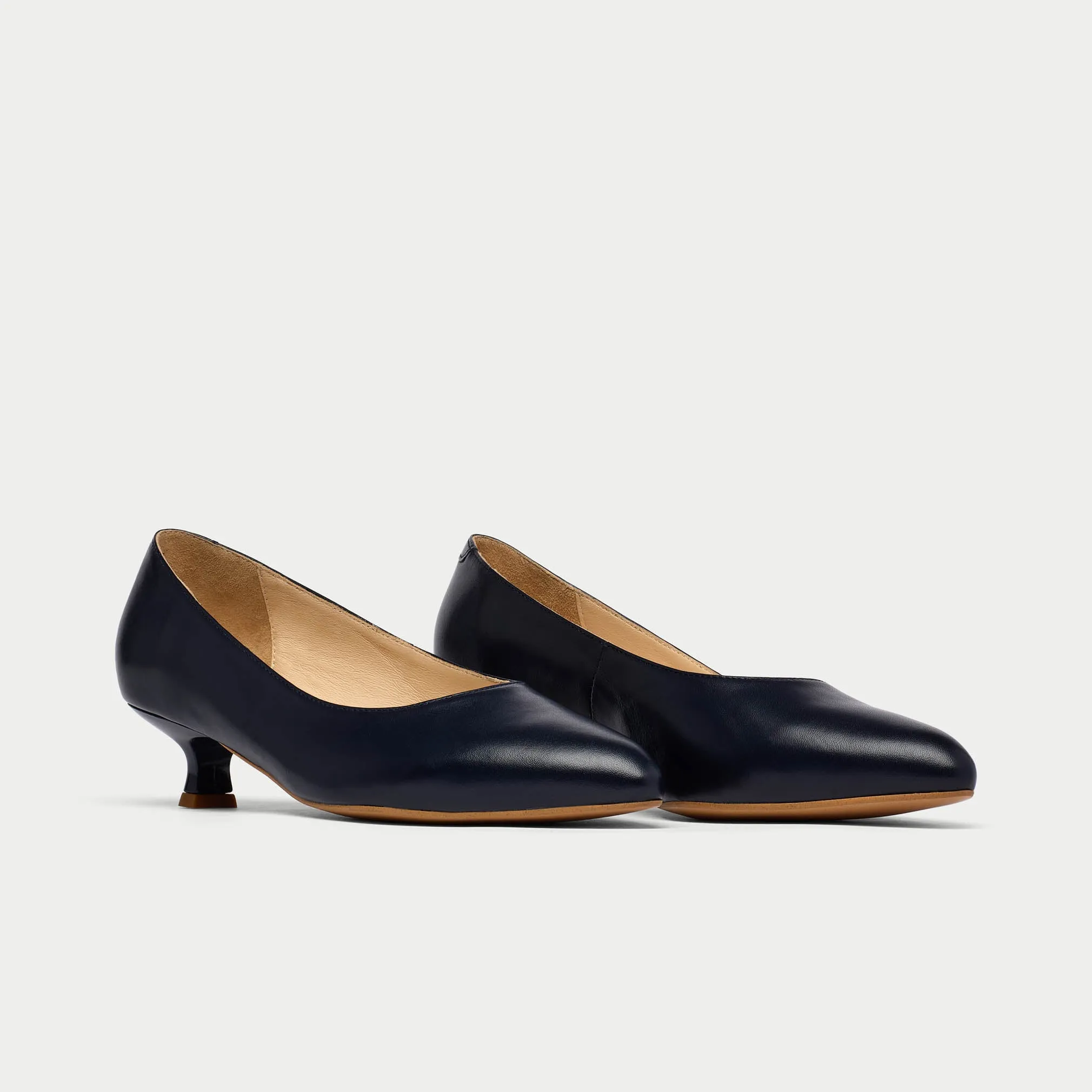 Claudia - Navy Leather