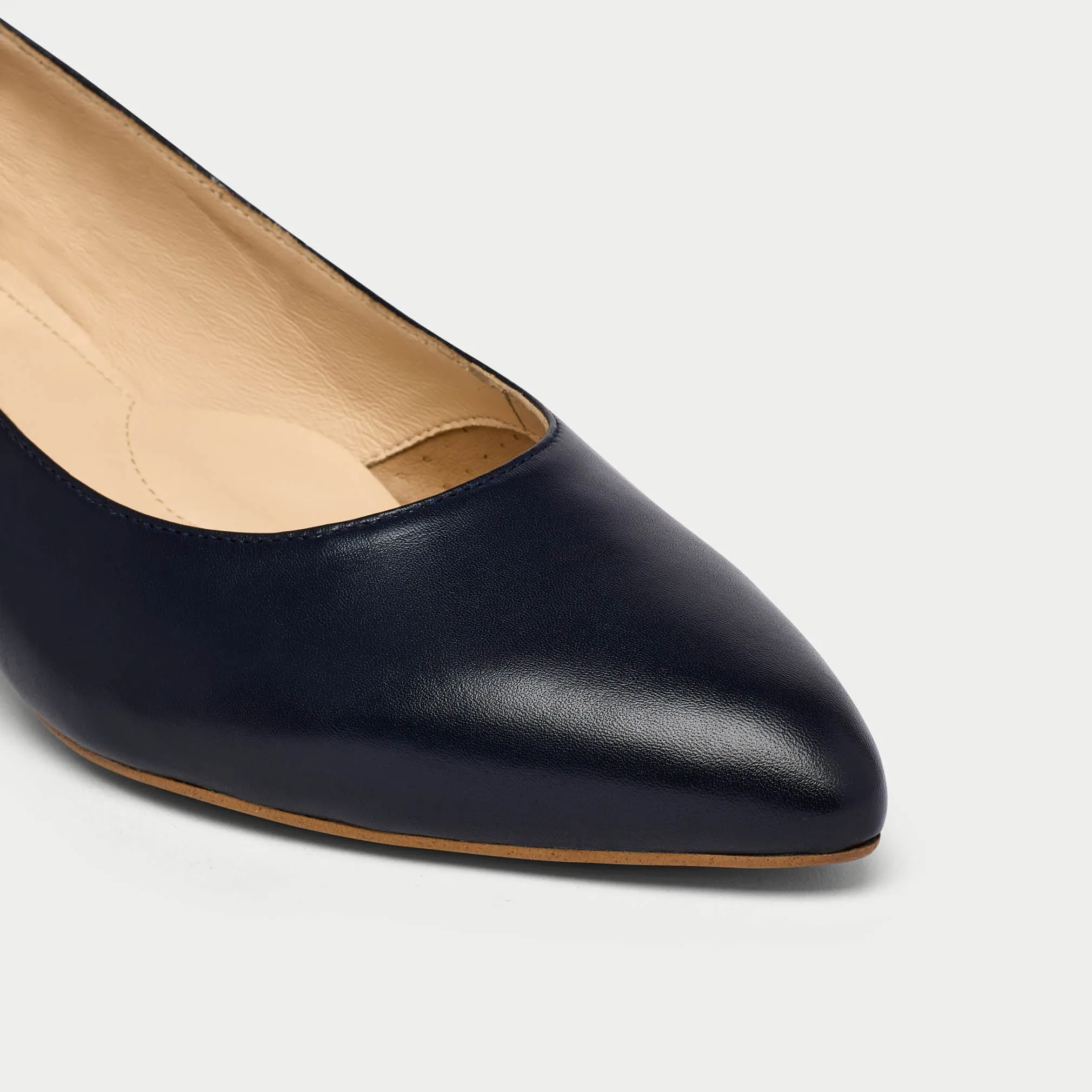 Claudia - Navy Leather