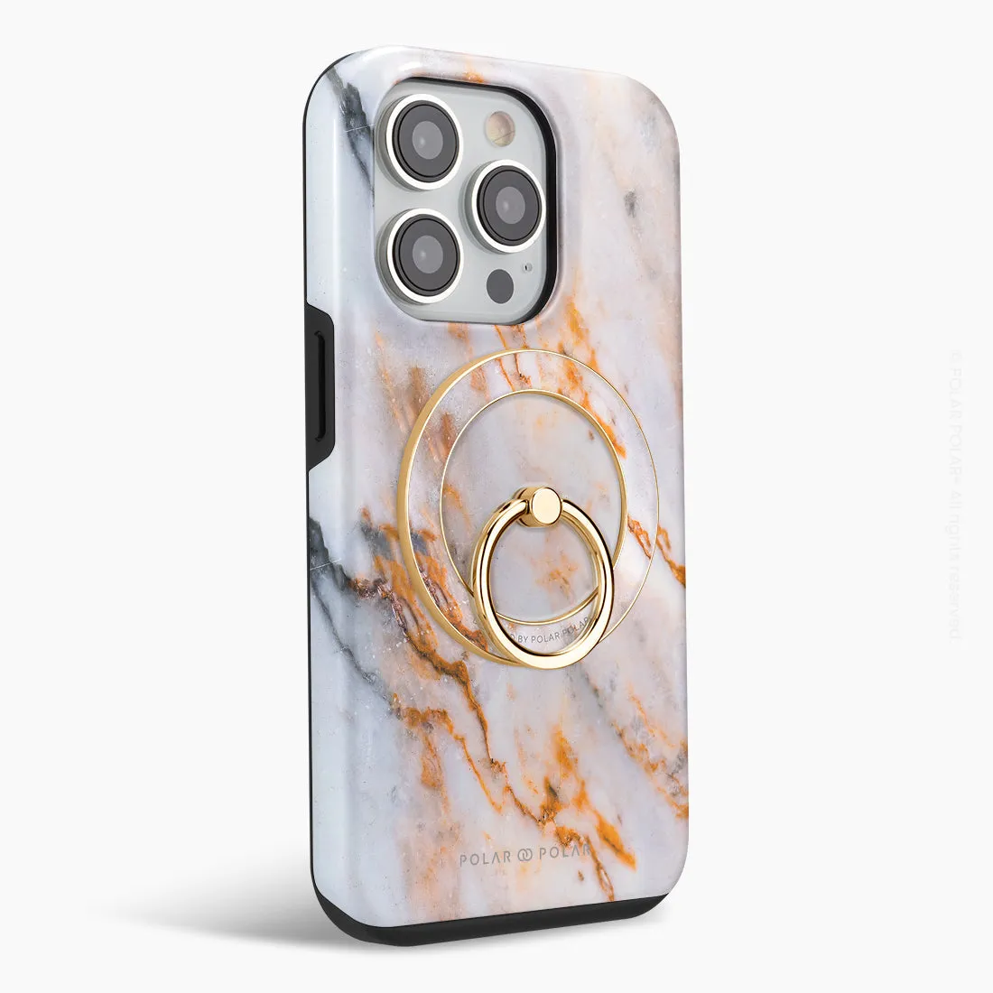 Coffee Cream - Golden MagSafe Phone Grip and Ring Holder Stand