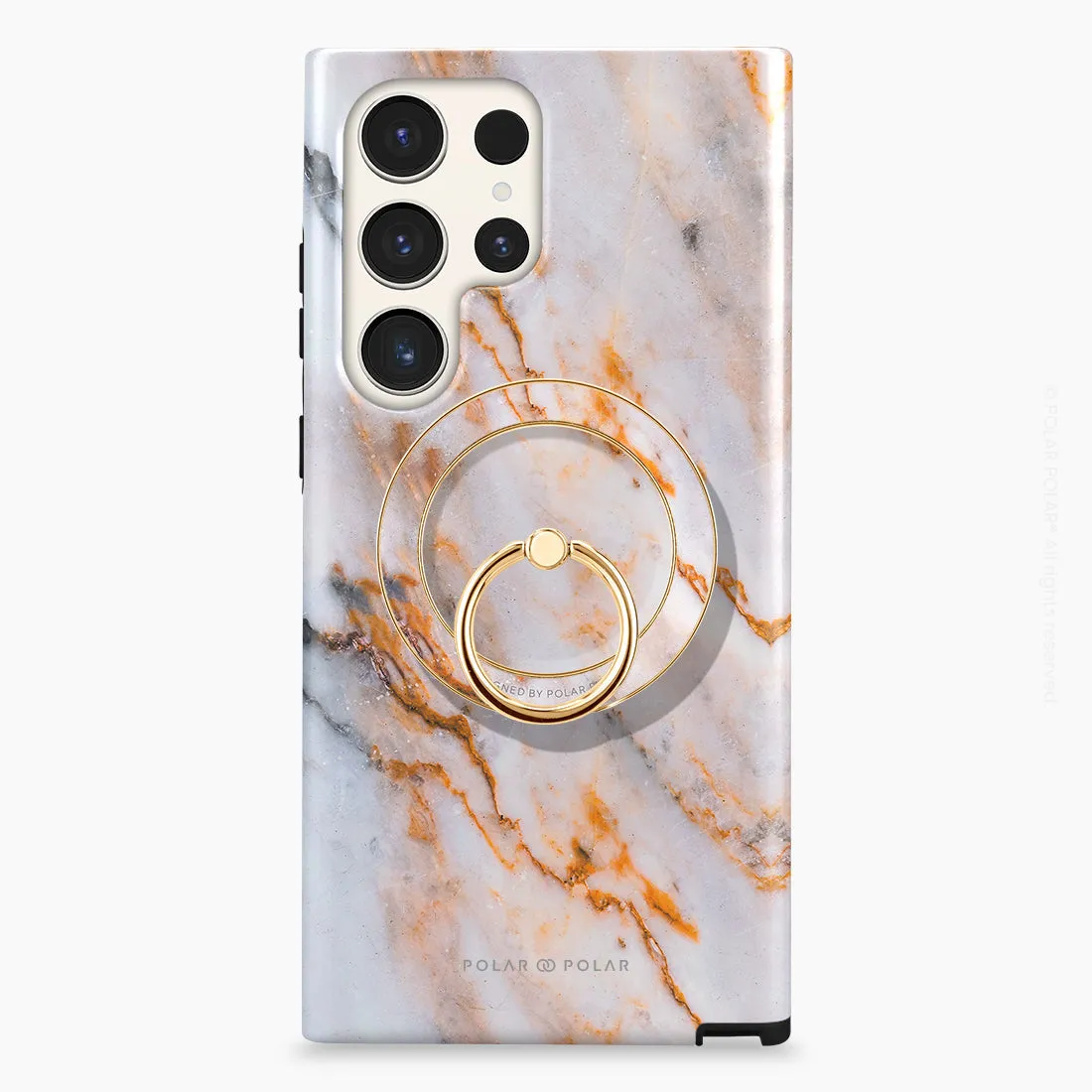 Coffee Cream - Golden MagSafe Phone Grip and Ring Holder Stand