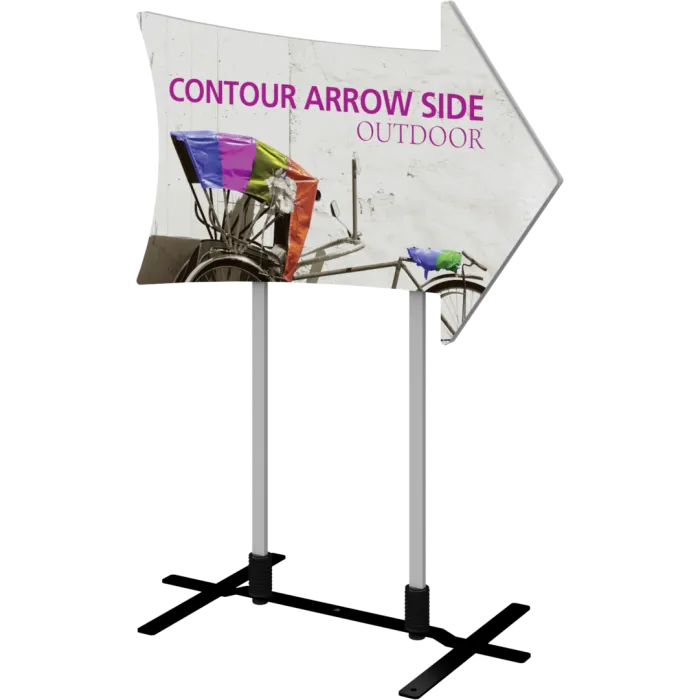 Contour Outdoor Sign Arrow Side