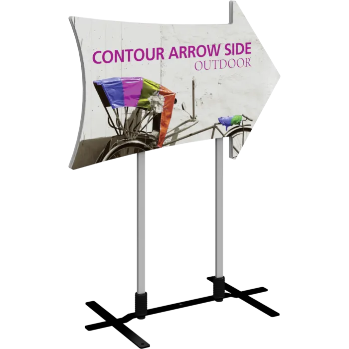 Contour Outdoor Sign Arrow Side