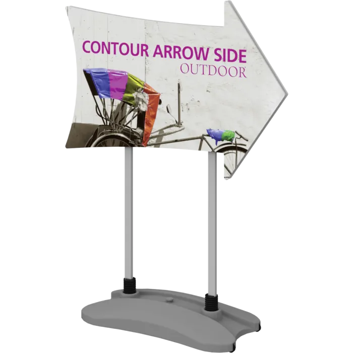 Contour Outdoor Sign Arrow Side