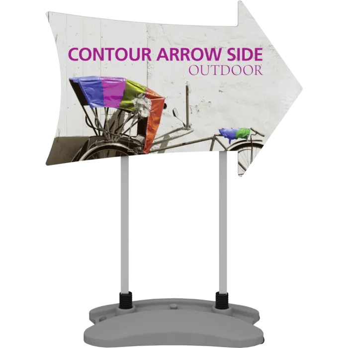Contour Outdoor Sign Arrow Side