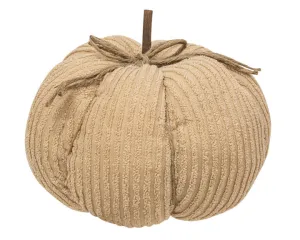 Country style tan chenille fall pumpkin