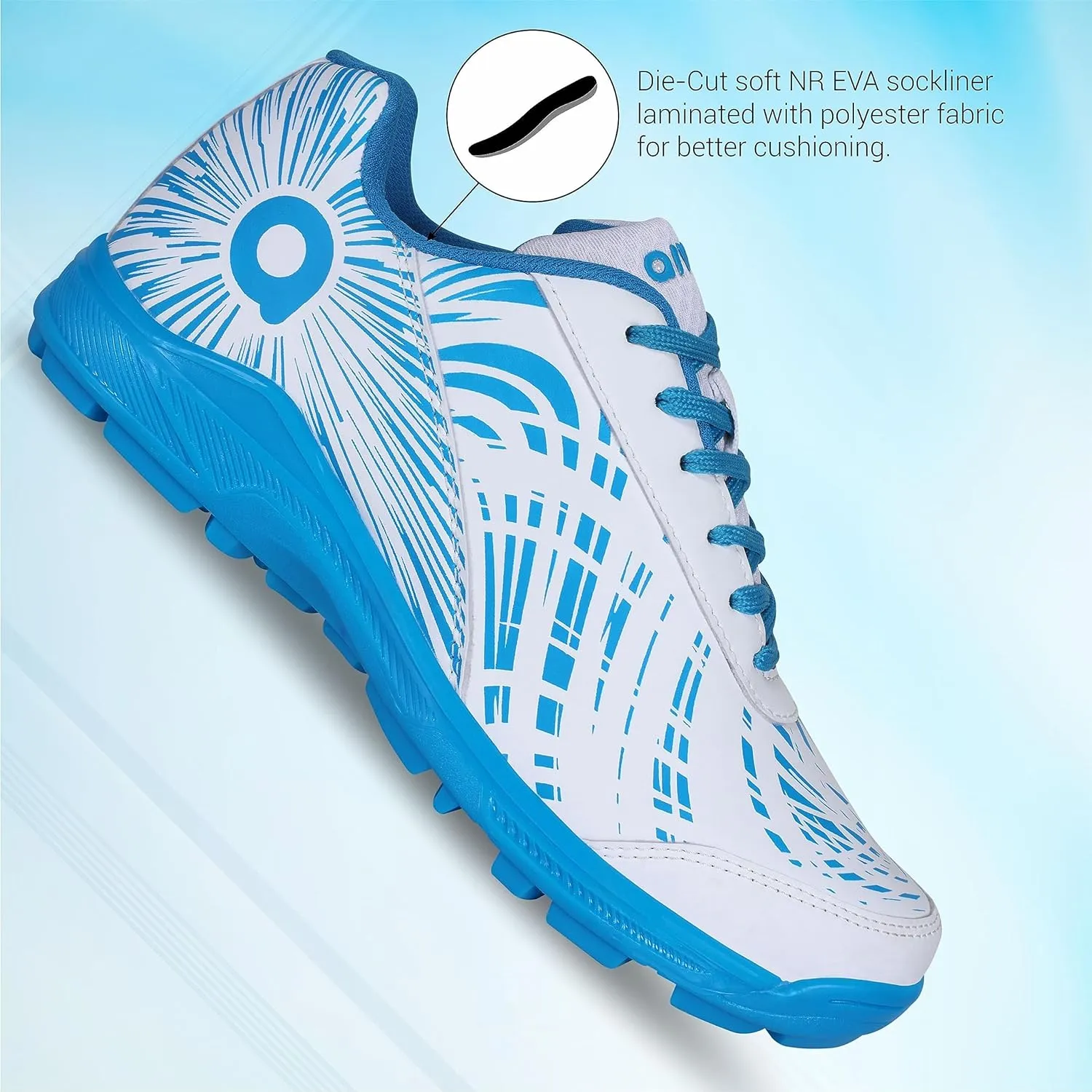 County Cricket Shoes For Men (Sky Blue)