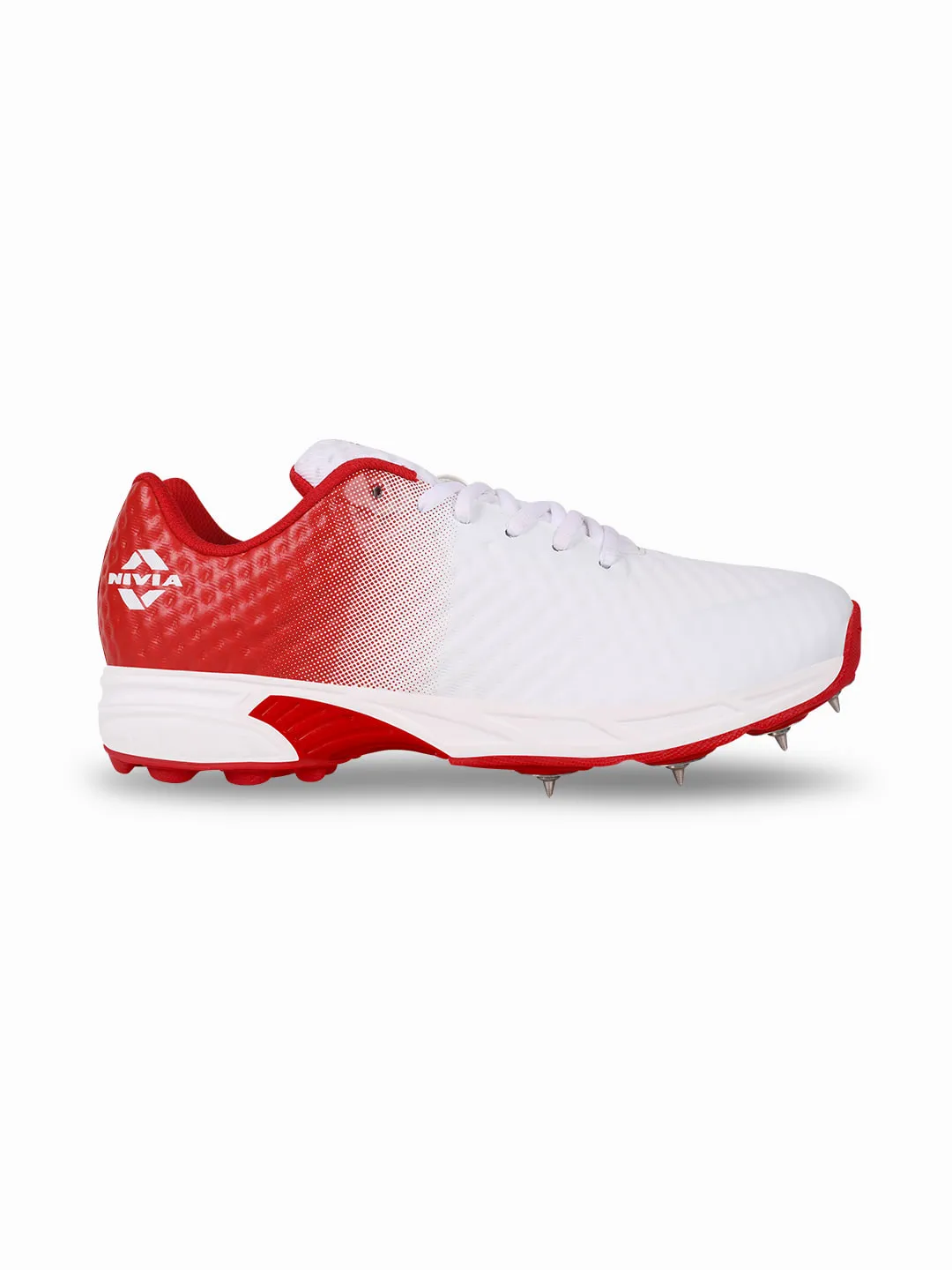Crick-1000 (Batting) Cricket Shoes For Men White/Red