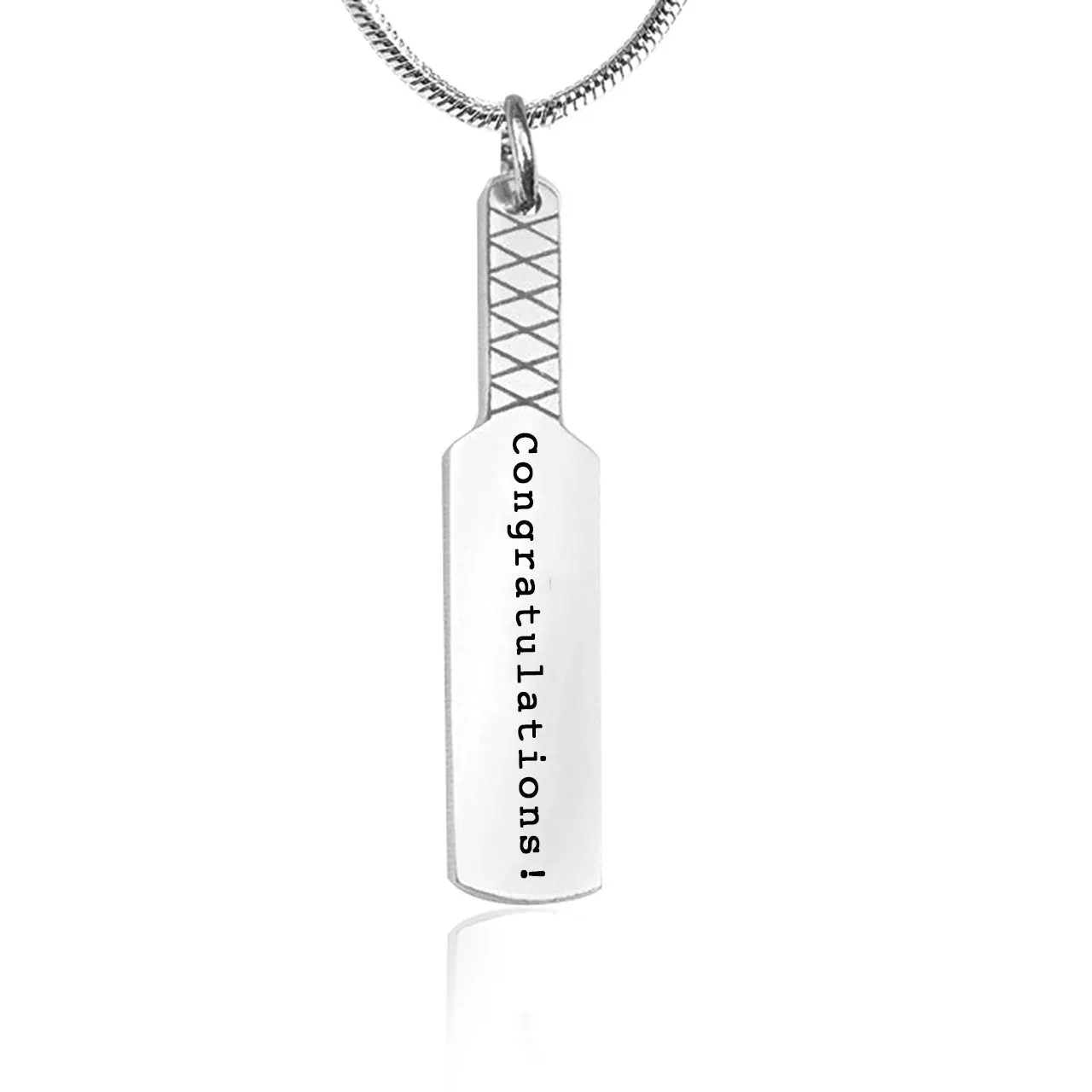 Cricket Bat Name Necklace