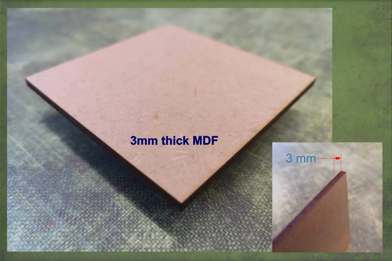 Cricket bat - wooden craft blank - 3mm MDF