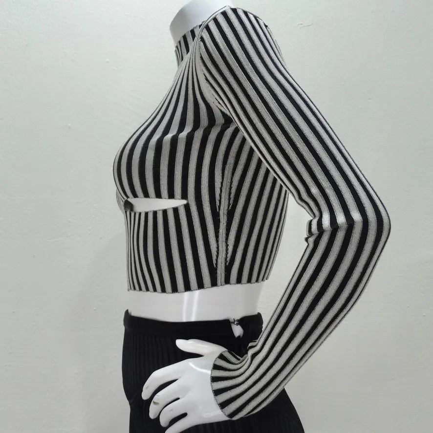 Dion Lee Cut Out Knit Crop Top