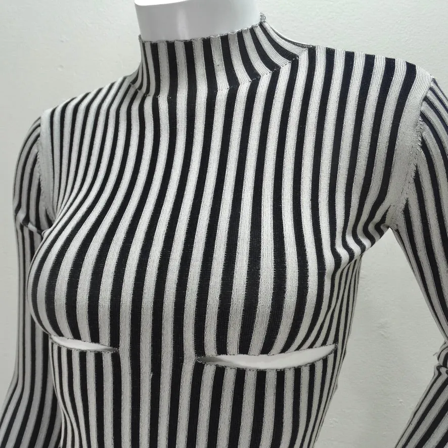 Dion Lee Cut Out Knit Crop Top