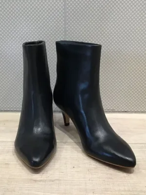 Dolce Vita Dee Jet Black Leather Pointed Toe Boot