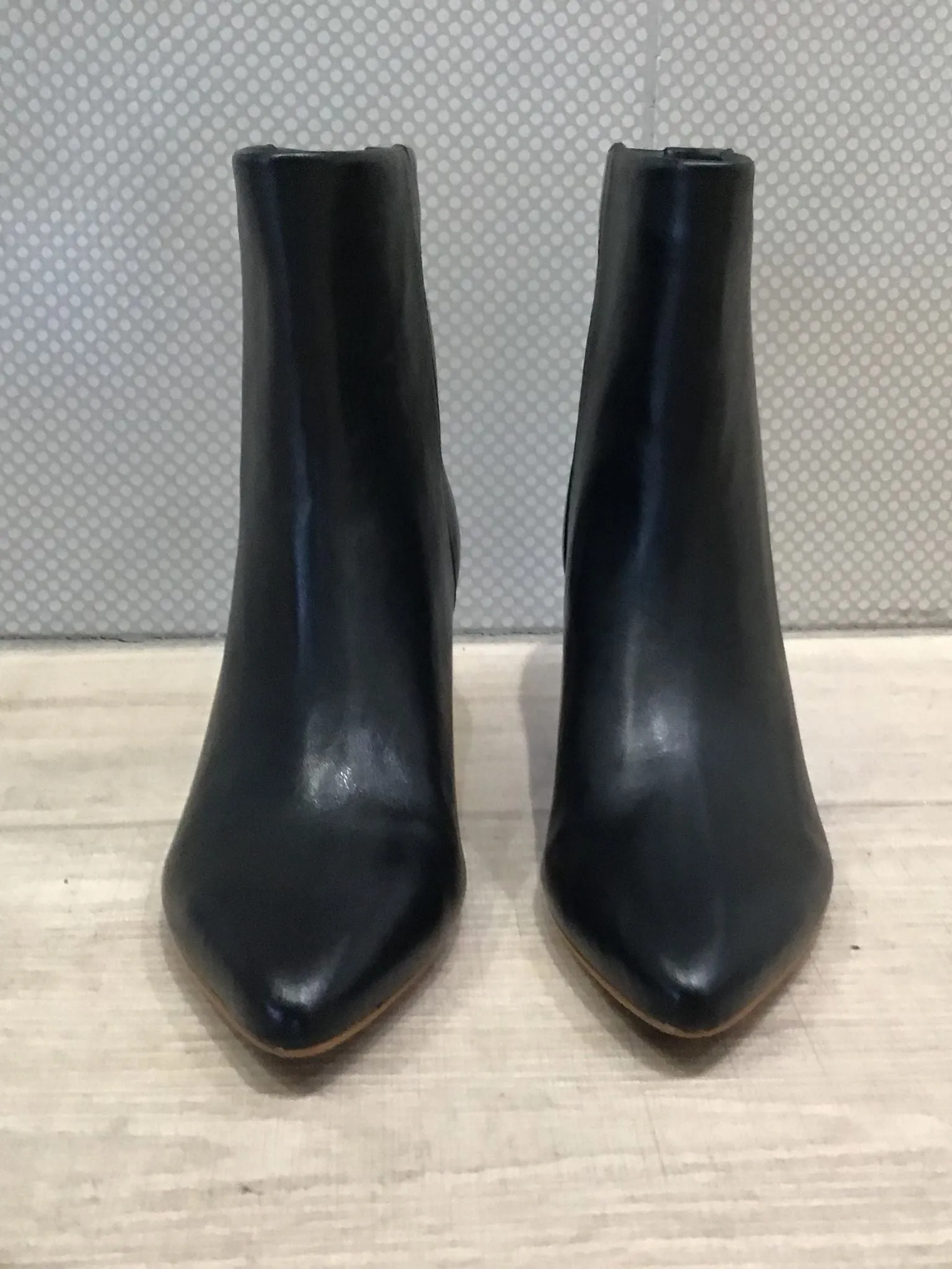 Dolce Vita Dee Jet Black Leather Pointed Toe Boot