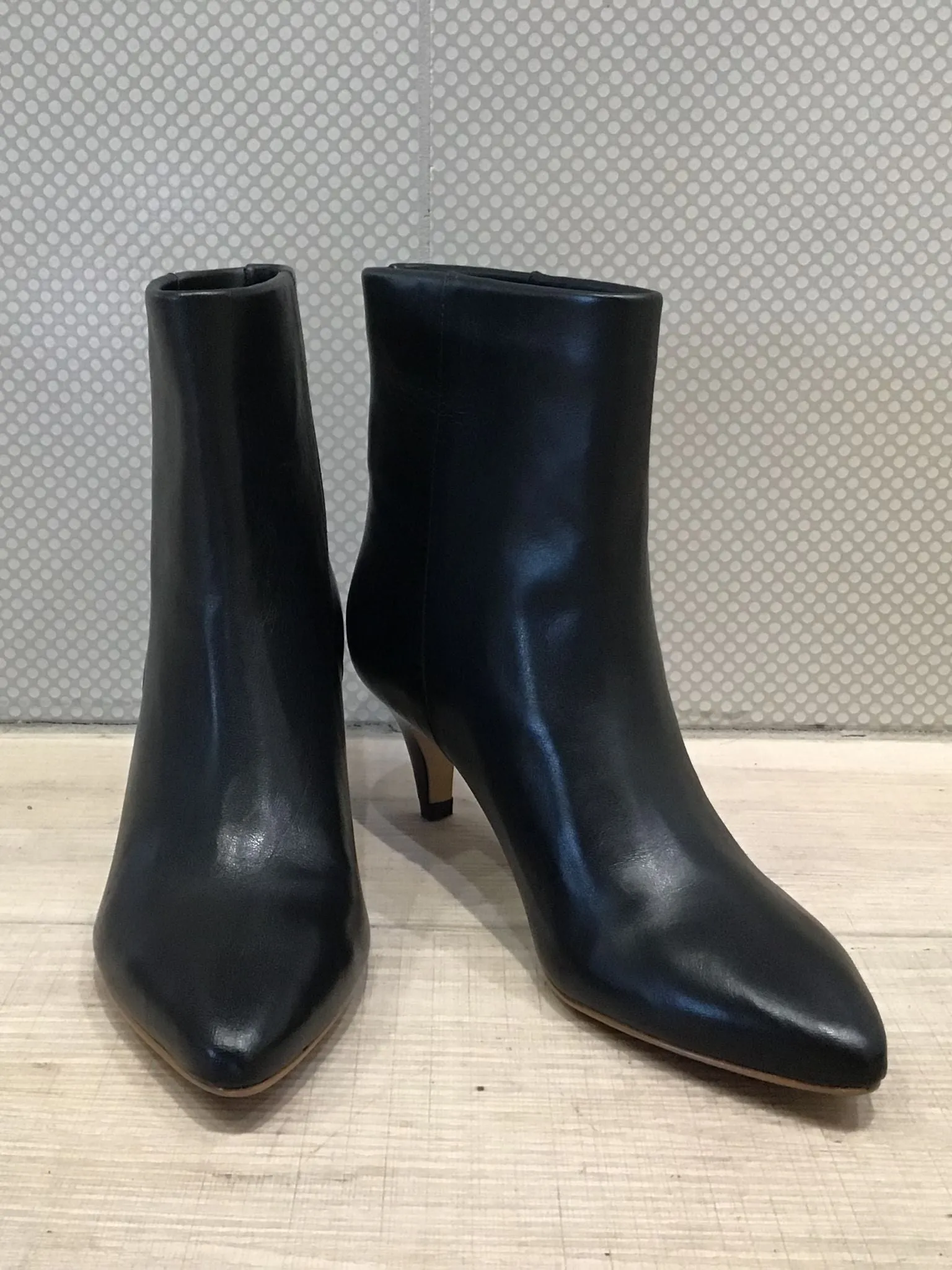 Dolce Vita Dee Jet Black Leather Pointed Toe Boot