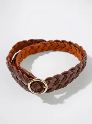 DOUBLE TAKE BRAIDED BELT