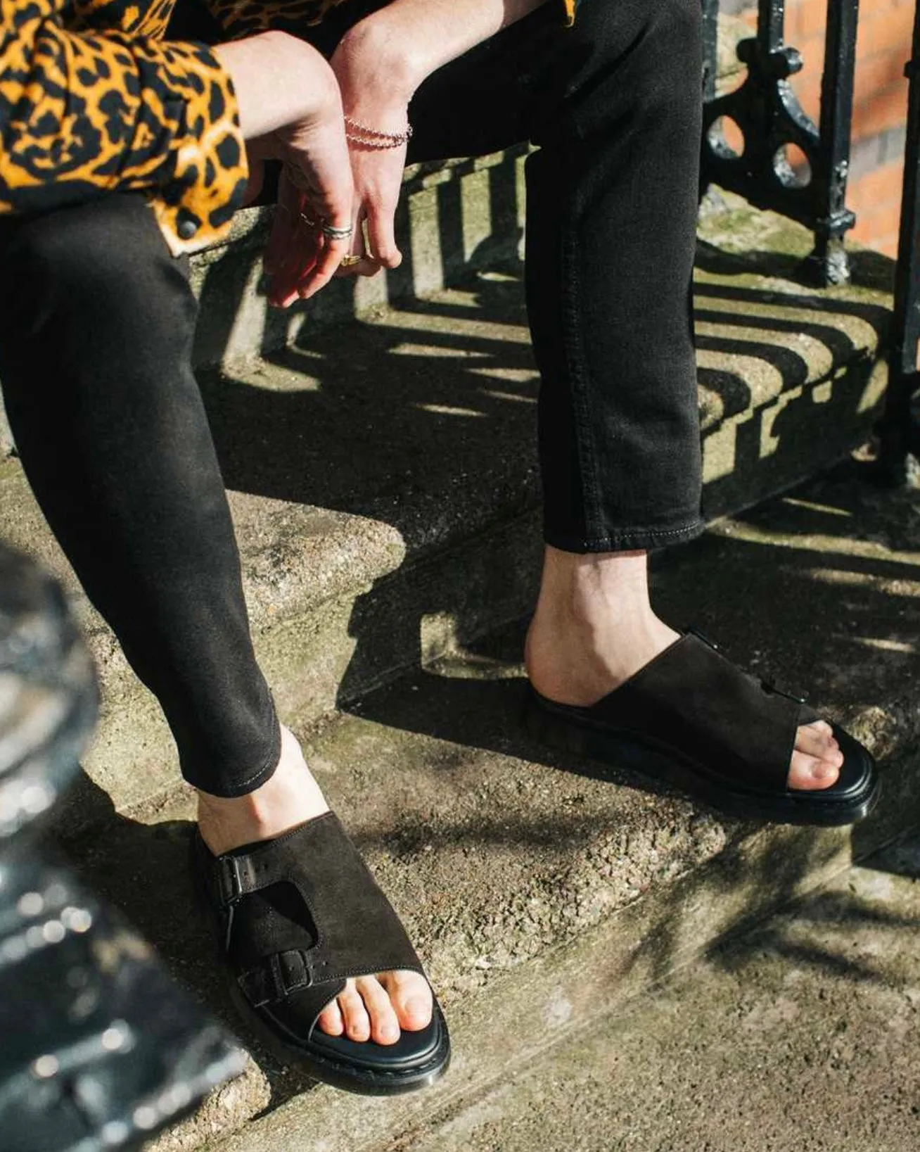 Dr. Martens Dayne Suede Slide Sandals