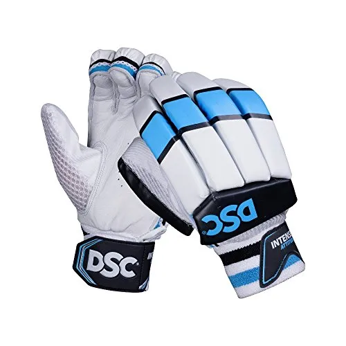 DSC 1500214 Guard Cricket Helmet Large (Navy) & DSC 1500398 Intense Attitude Cricket Batting Gloves Men's Right (Colour May Vary) Combo