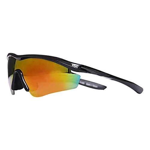DSC Passion Men's Polarized Cricket Sunglasses (Black)