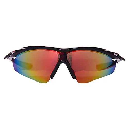 DSC Passion Men's Polarized Cricket Sunglasses (Black)