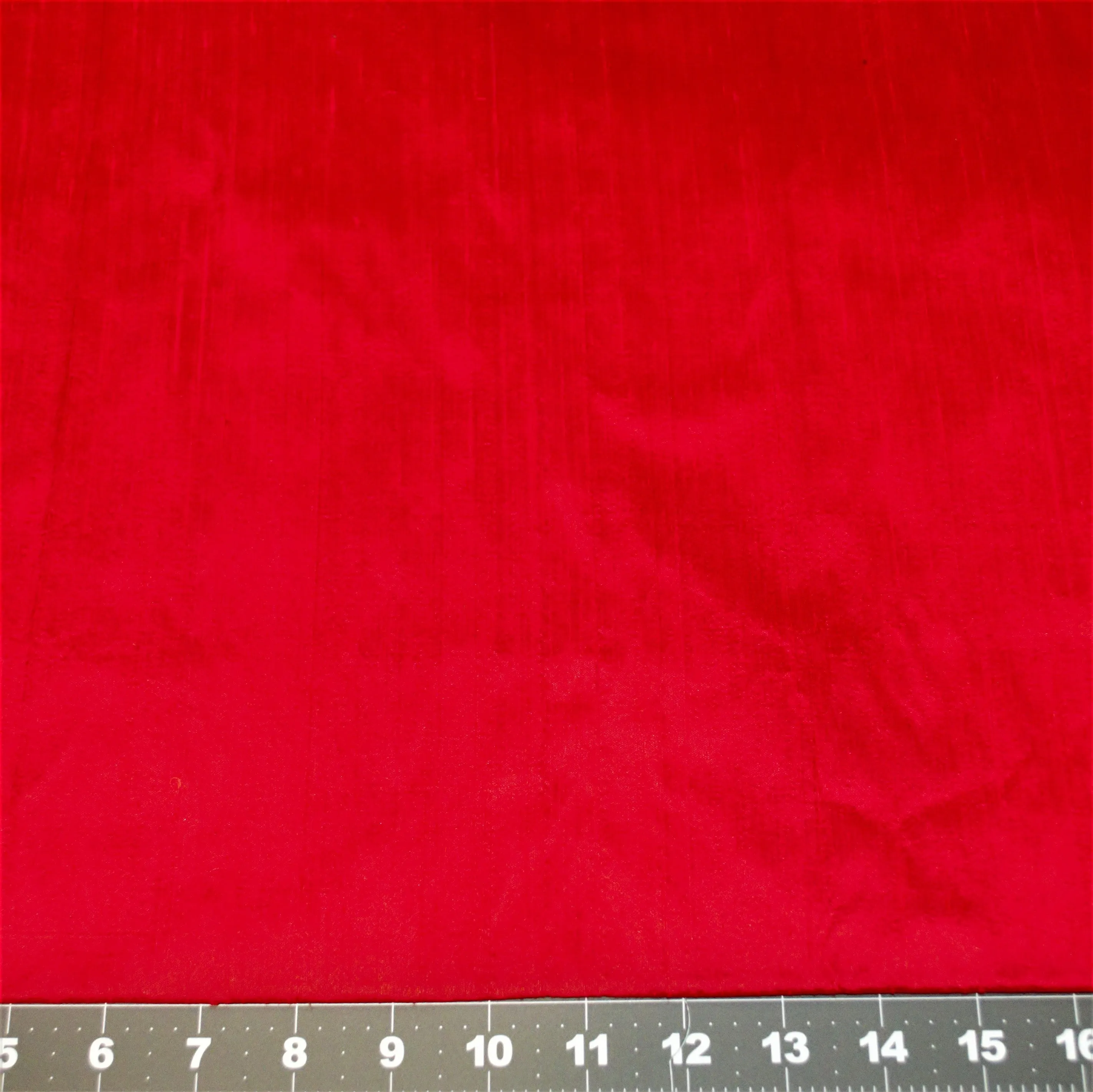 Dupioni Raw Silk Fire Engine Red