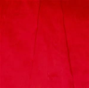 Dupioni Raw Silk Fire Engine Red