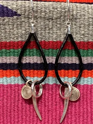 Earrings by Cordon Y Cuero of Taos