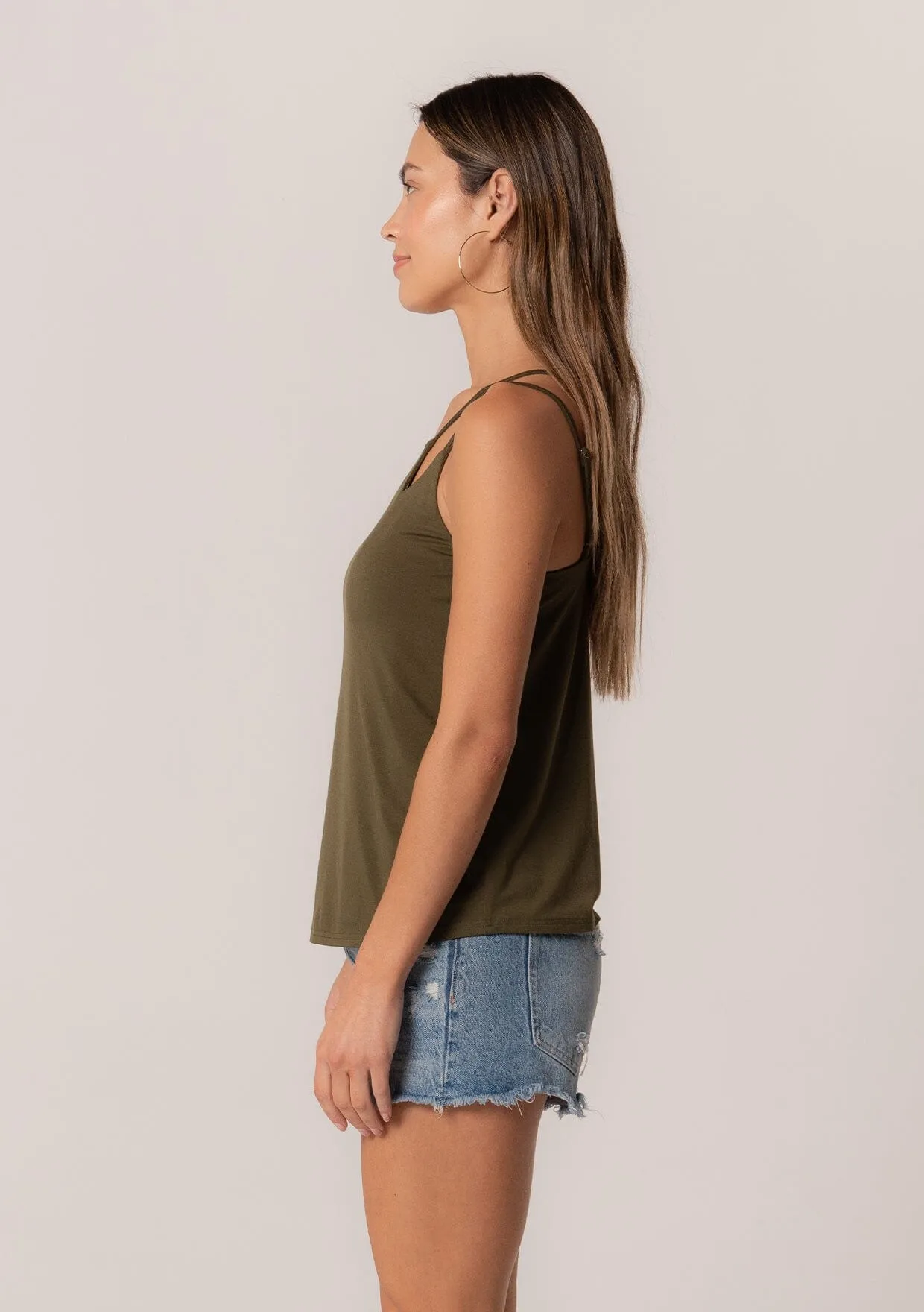 Elva Strappy Asymmetric Tank Top