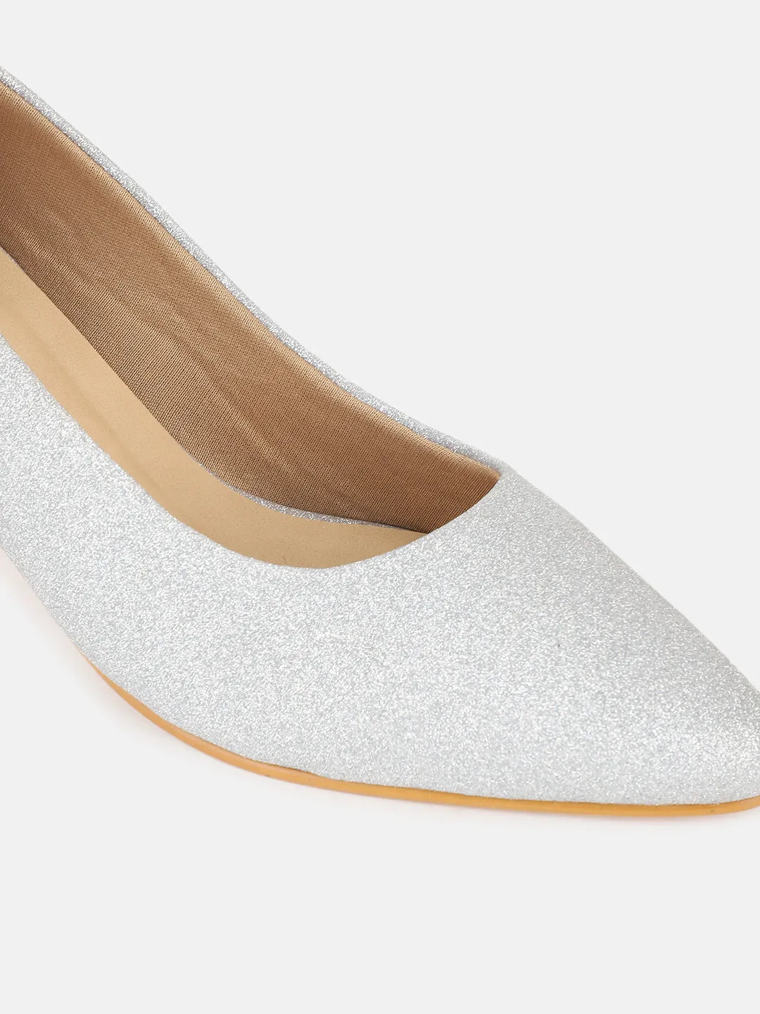 Embellished PU Kitten Pumps