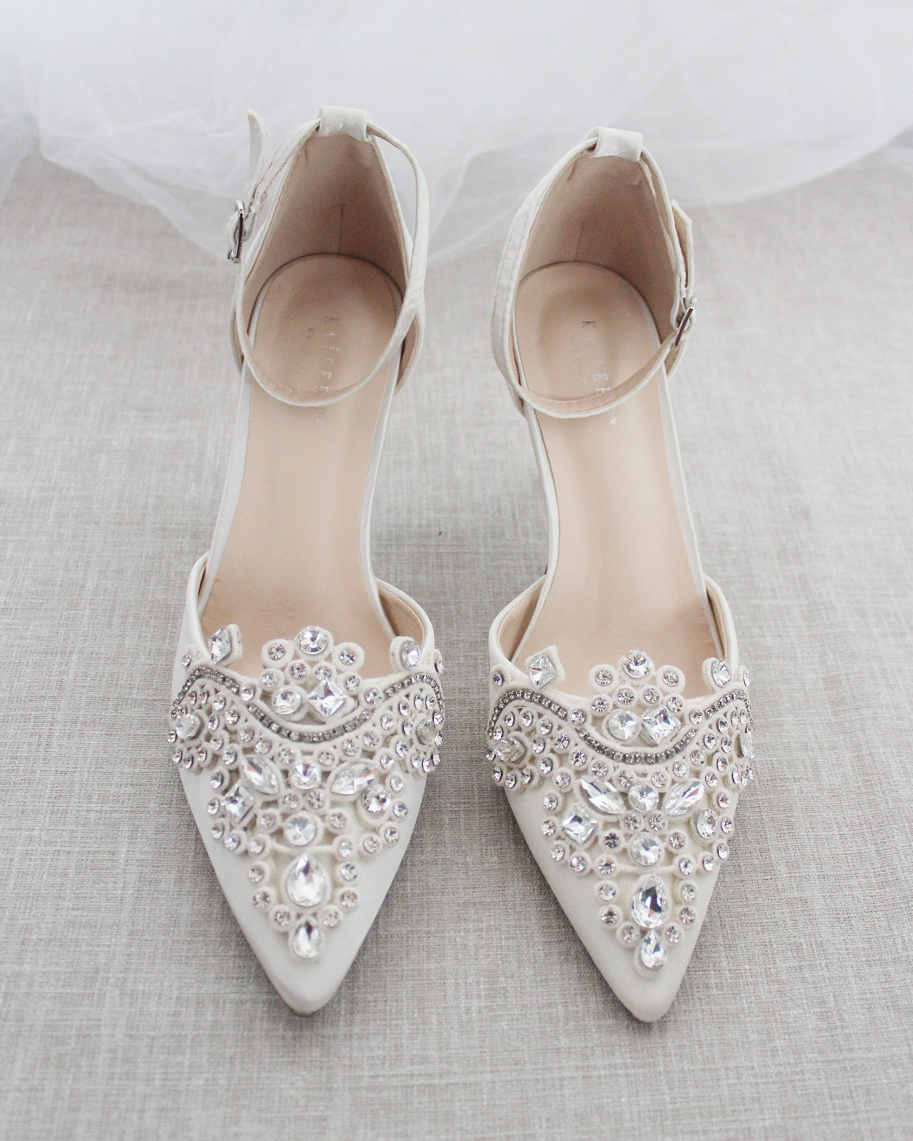 Embellished Rhinestones Wedding Heel