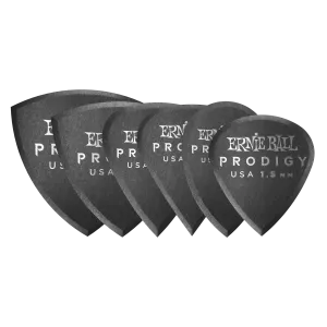 Ernie Ball 2.0 mm Multipack Prodigy Picks 6 Pack, Black