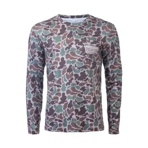Fieldstone Signature Dry-Fit Pocketed Long Sleeve Camo Tee