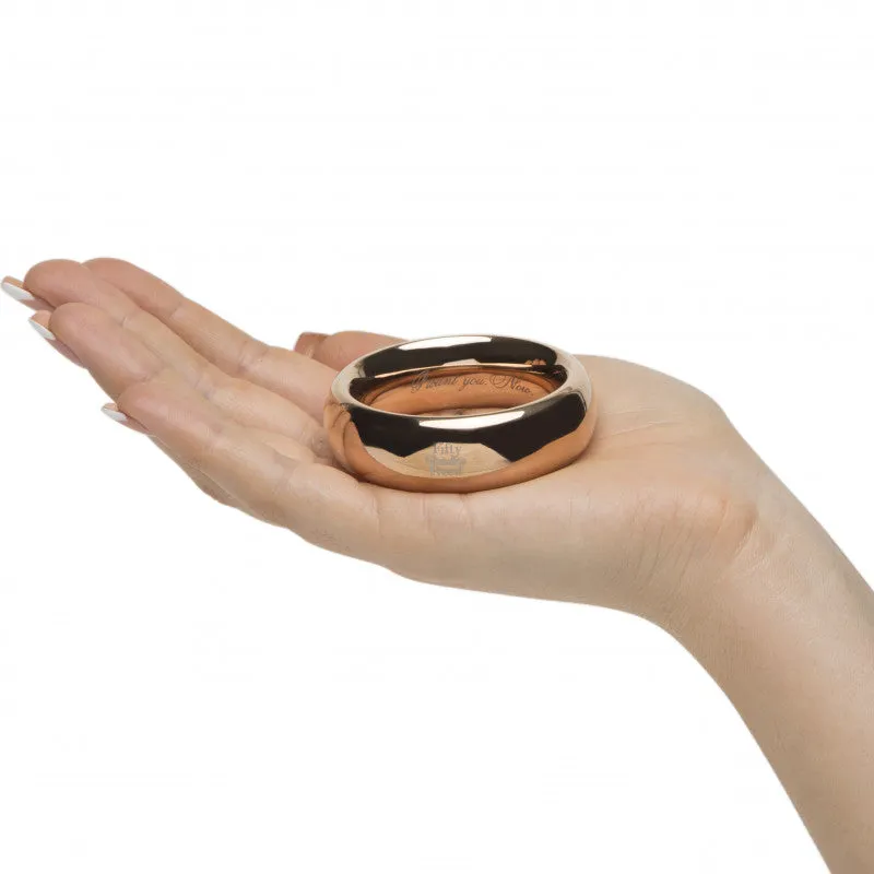 Fifty Shades Freed I Want You. Now. Steel Love  Ring