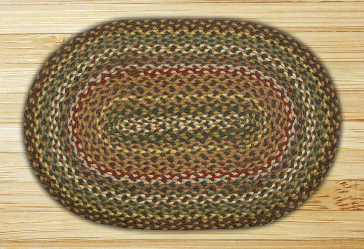 Fir/Ivory C-051 Jute Braided Rug
