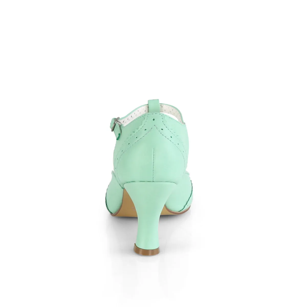 FLAPPER-26  Mint Faux Leather