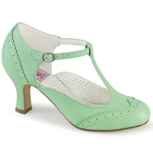 FLAPPER-26  Mint Faux Leather