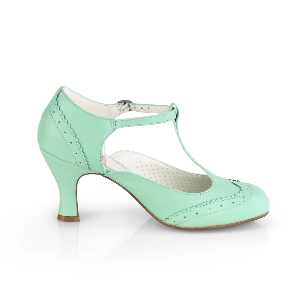 FLAPPER-26  Mint Faux Leather