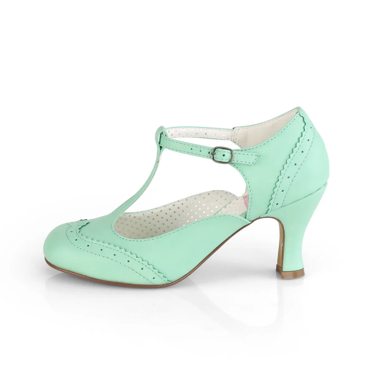 FLAPPER-26  Mint Faux Leather