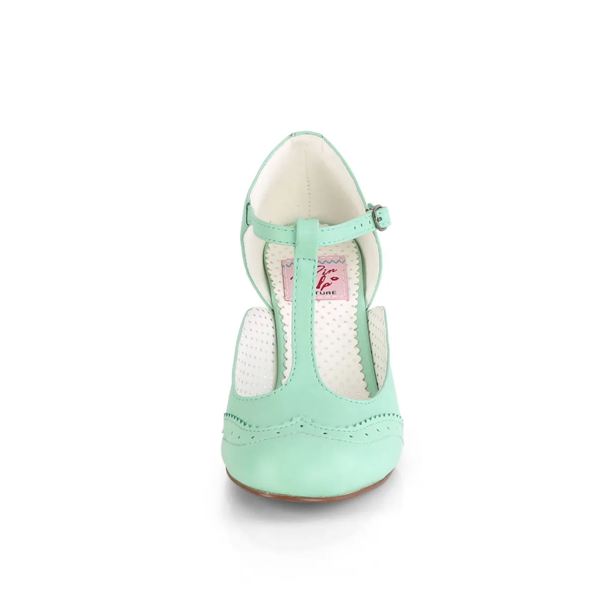 FLAPPER-26  Mint Faux Leather
